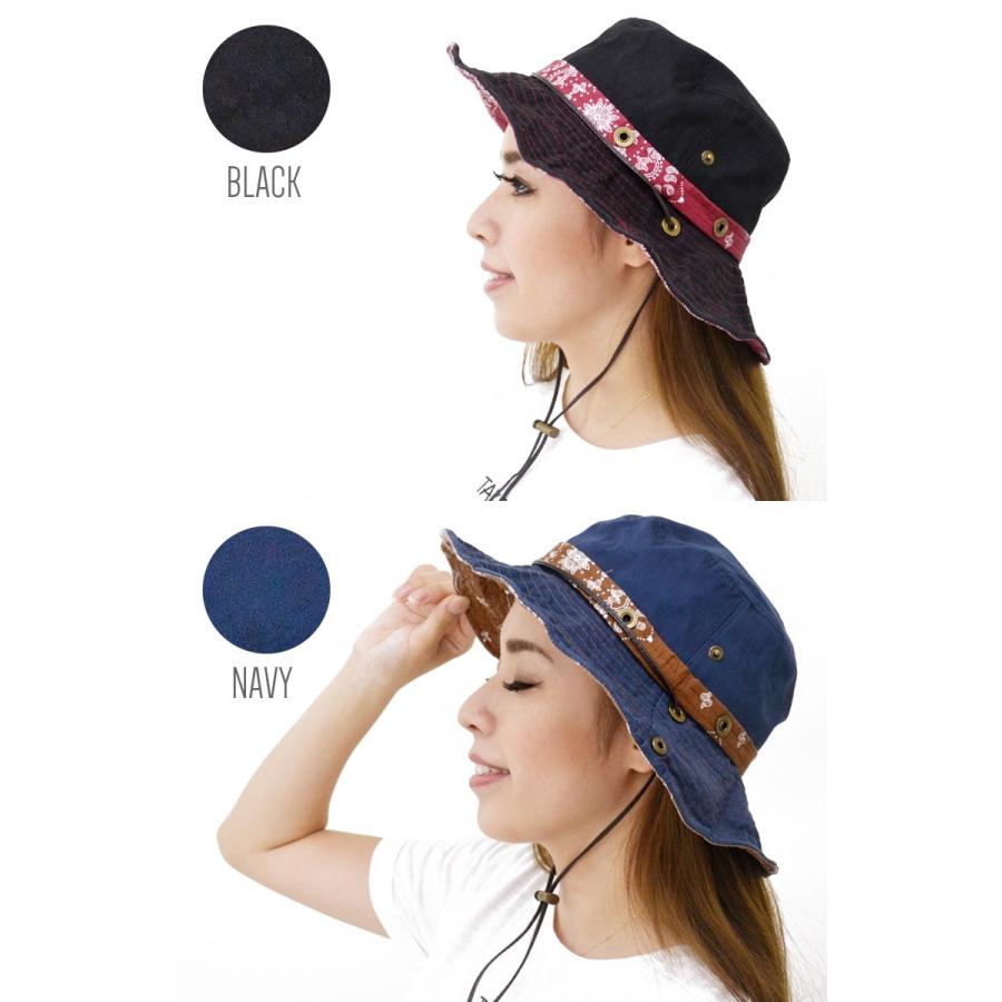 アドベンチャーハット レディース メンズ 【メール便のみ 送料無料 】 帽子 ペイズリー ウォッシュ ジャングル ツバ広 紫外線 春夏 秋冬 メール便×1 |  | 01