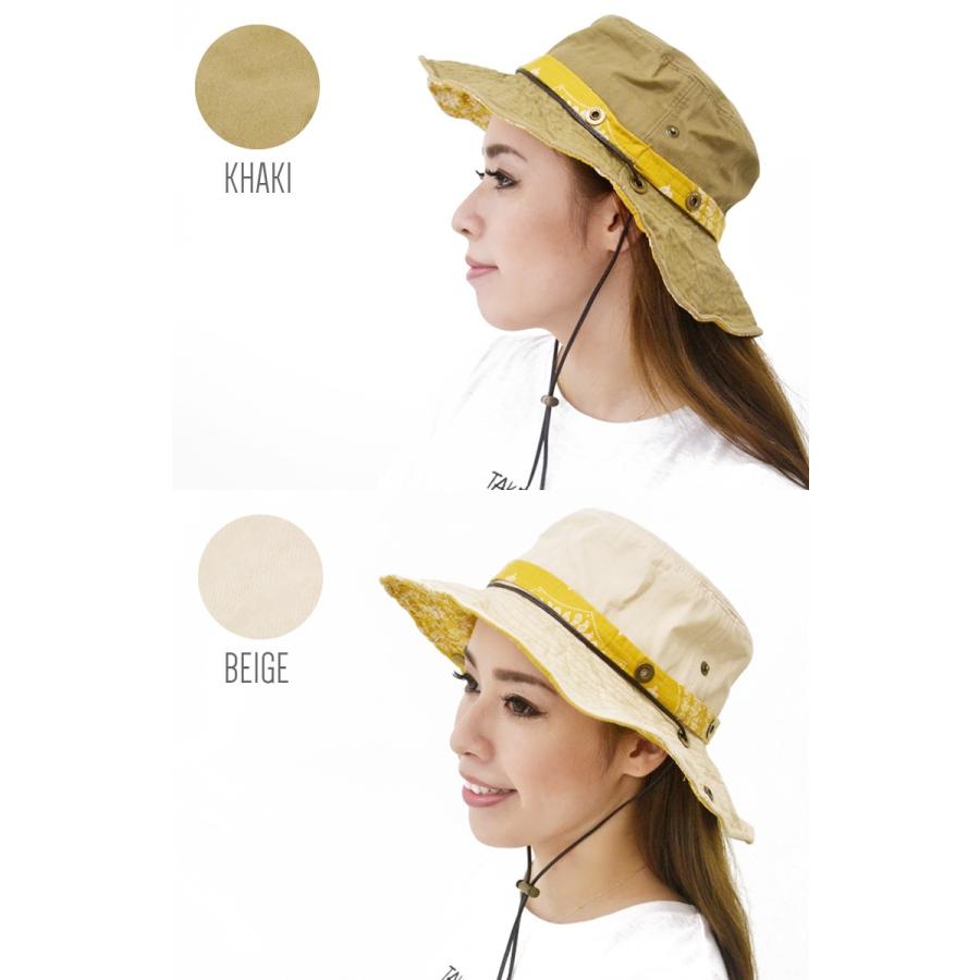 アドベンチャーハット レディース メンズ 【メール便のみ 送料無料 】 帽子 ペイズリー ウォッシュ ジャングル ツバ広 紫外線 春夏 秋冬 メール便×1 |  | 02