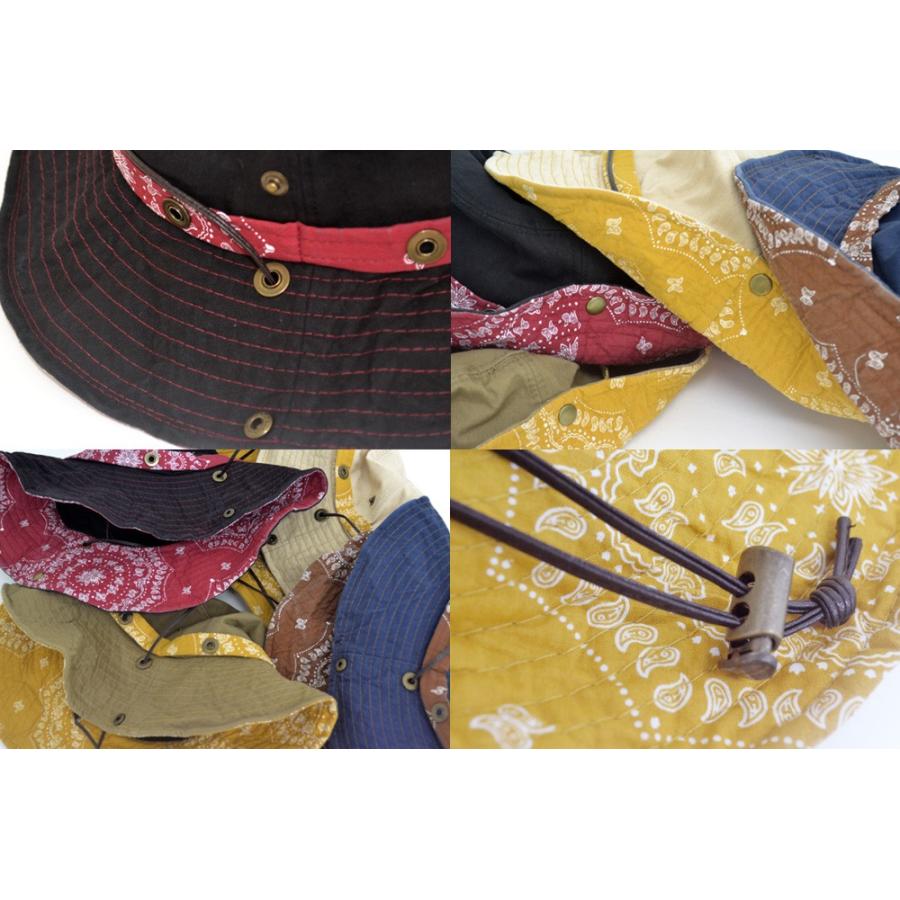 アドベンチャーハット レディース メンズ 【メール便のみ 送料無料 】 帽子 ペイズリー ウォッシュ ジャングル ツバ広 紫外線 春夏 秋冬 メール便×1 |  | 03