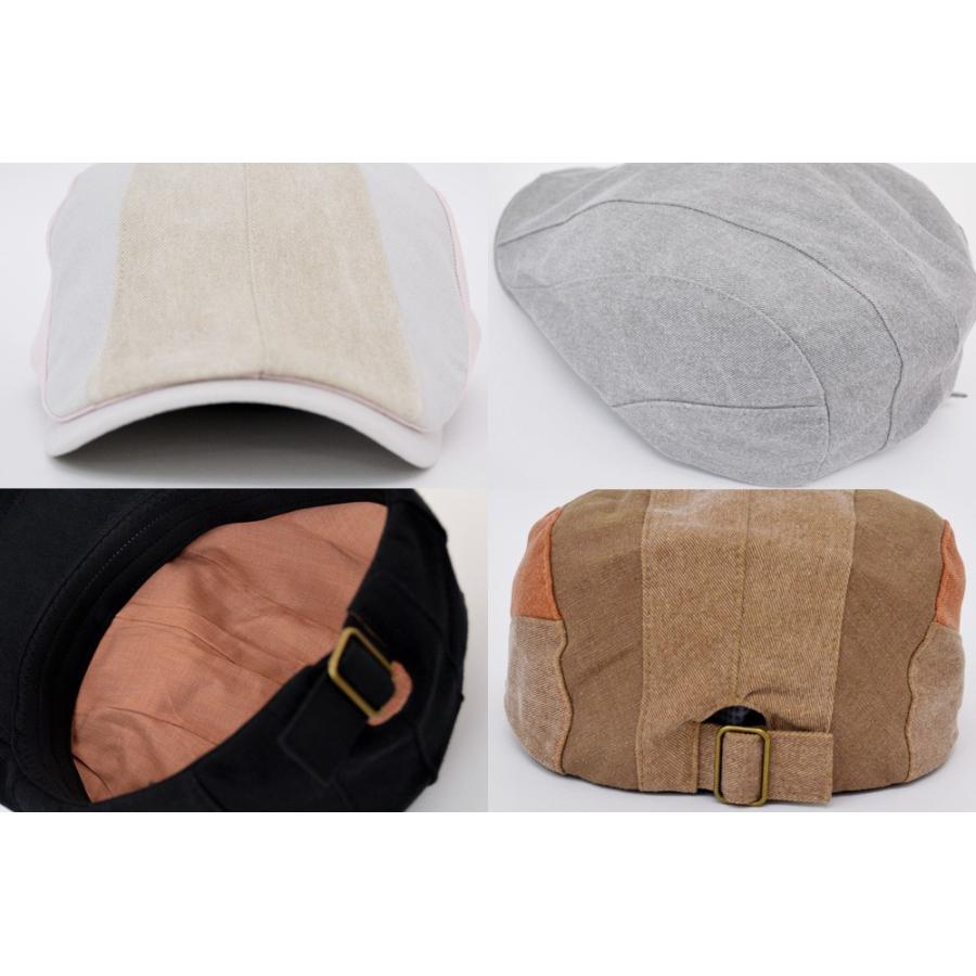 ハンチング メンズ 【 メール便のみ送料無料 】 バックベルト　帽子  コットン 無地＆マルチ 全6色  レディース 春夏 秋冬 大人191001 |  | 04