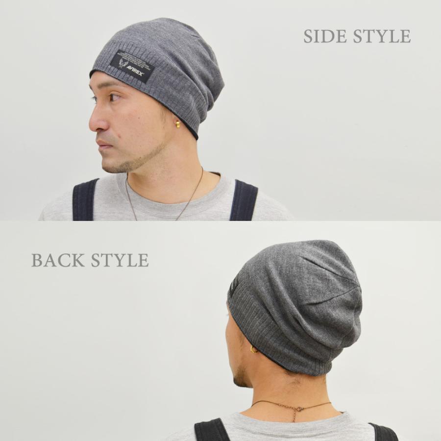 AVIREX  ニット帽 メンズニット  帽子 アビレックス　切替 ニットワッチ  ニット アヴィレックス DM×2 春 秋冬 | AVIREX | 05
