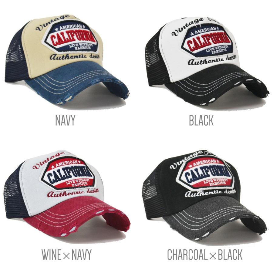 帽子 メッシュキャップ メンズ 送料無料  califprnia vintage メッシュキャップ　スナップバック   春夏 オールシーズン フリーサイズ |  | 02