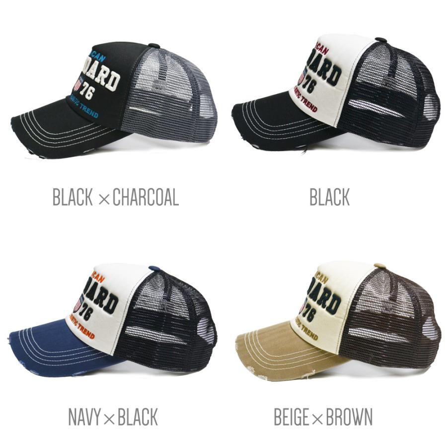 帽子 ダメージ メッシュキャップ メンズ【 送料無料 】STANDARD　スナップバック   春夏 オールシーズン フリーサイズ |  | 02