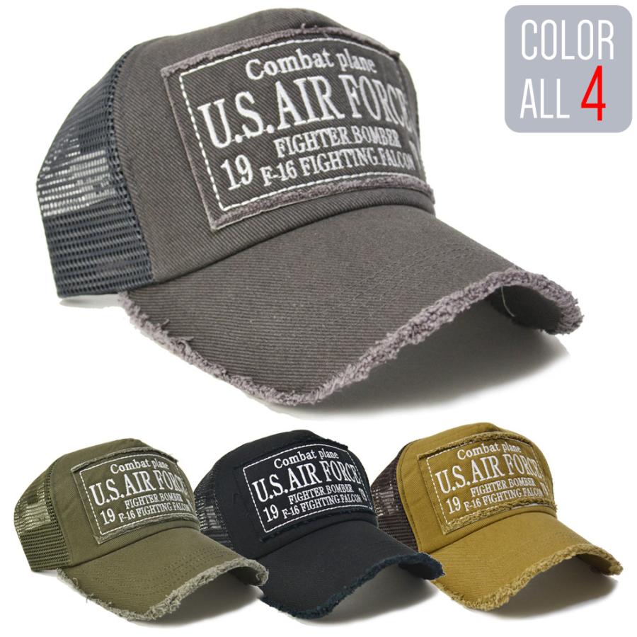 帽子 メッシュキャップ メンズ【 送料無料 】U.S.AIR FORCE　スナップバック   春夏 オールシーズン フリーサイズ | 