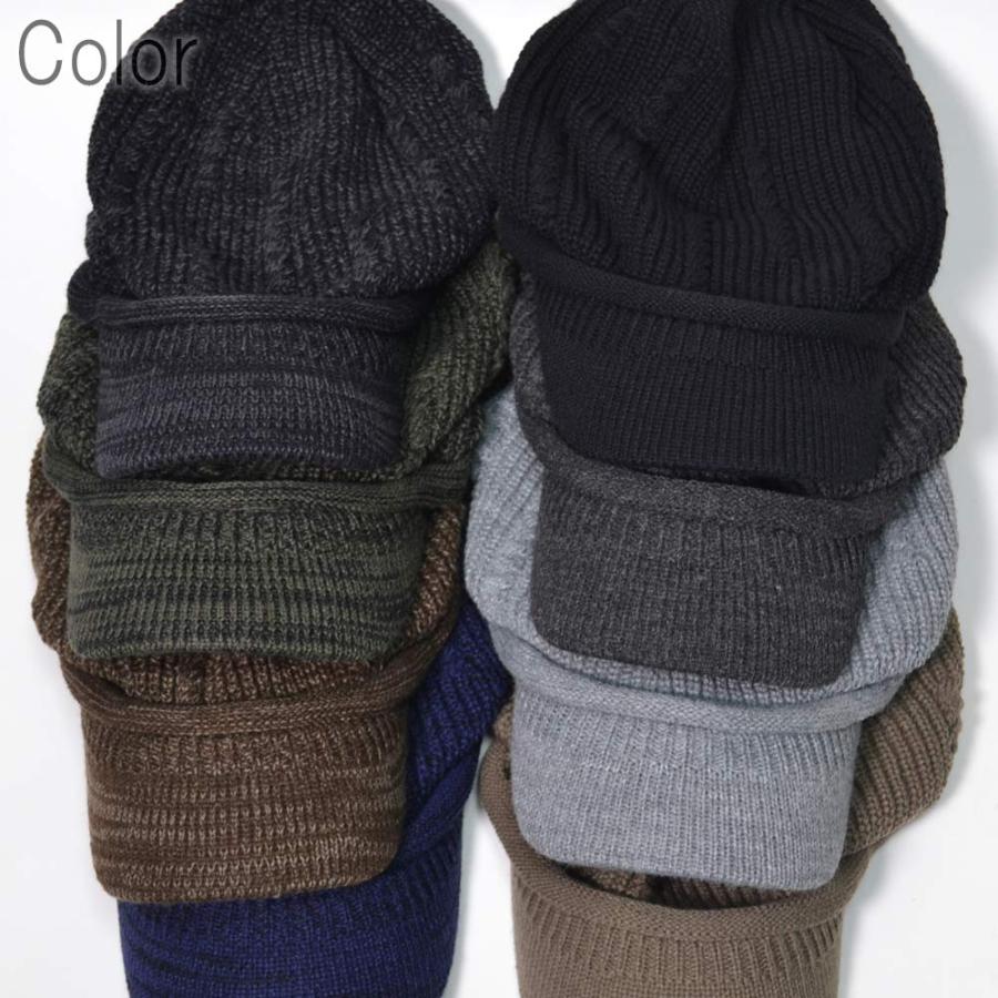 ニットキャスケット ケーブル模様  アクリルキャスケット  メンズ レディース (メール便選択で 送料無料 ) 帽子 つば付  薄手 メール便×1 |  | 09