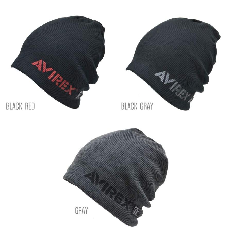 AVIREX ニット 帽子 AVIREX ワッフルワッチ ビーニー アビレックス メンズ　（メール便選択で送料無料）  春秋冬 アメカジ ストリート ミリタリー フリーサイズ | AVIREX | 05