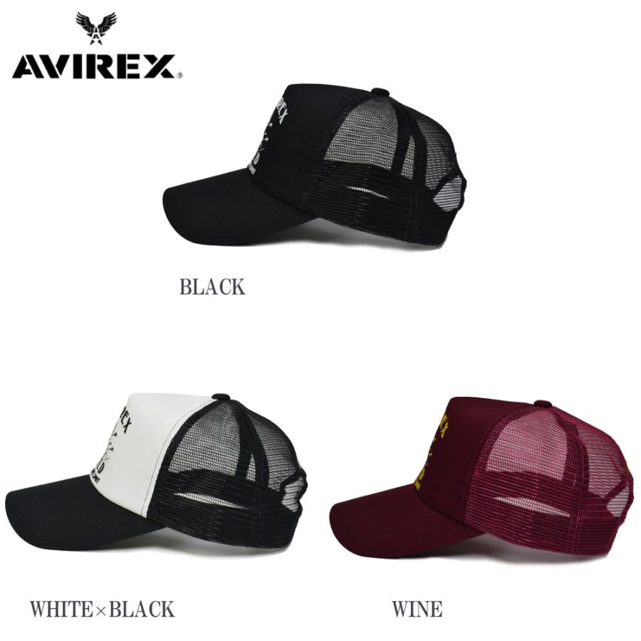 帽子 メッシュキャップ キャップ アビレックス  AVIREX  GIRL   70023300 ロゴ刺繍 メンズ UVカット 紫外線対策 アメリカン　 | AVIREX | 03