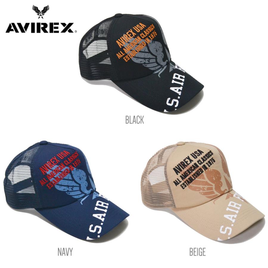 帽子 メッシュキャップ キャップ アビレックス AVIREX CAP ビッグウイング バックベルト  メンズ UVカット 紫外線対策 アメリカン　81412900 | AVIREX | 02