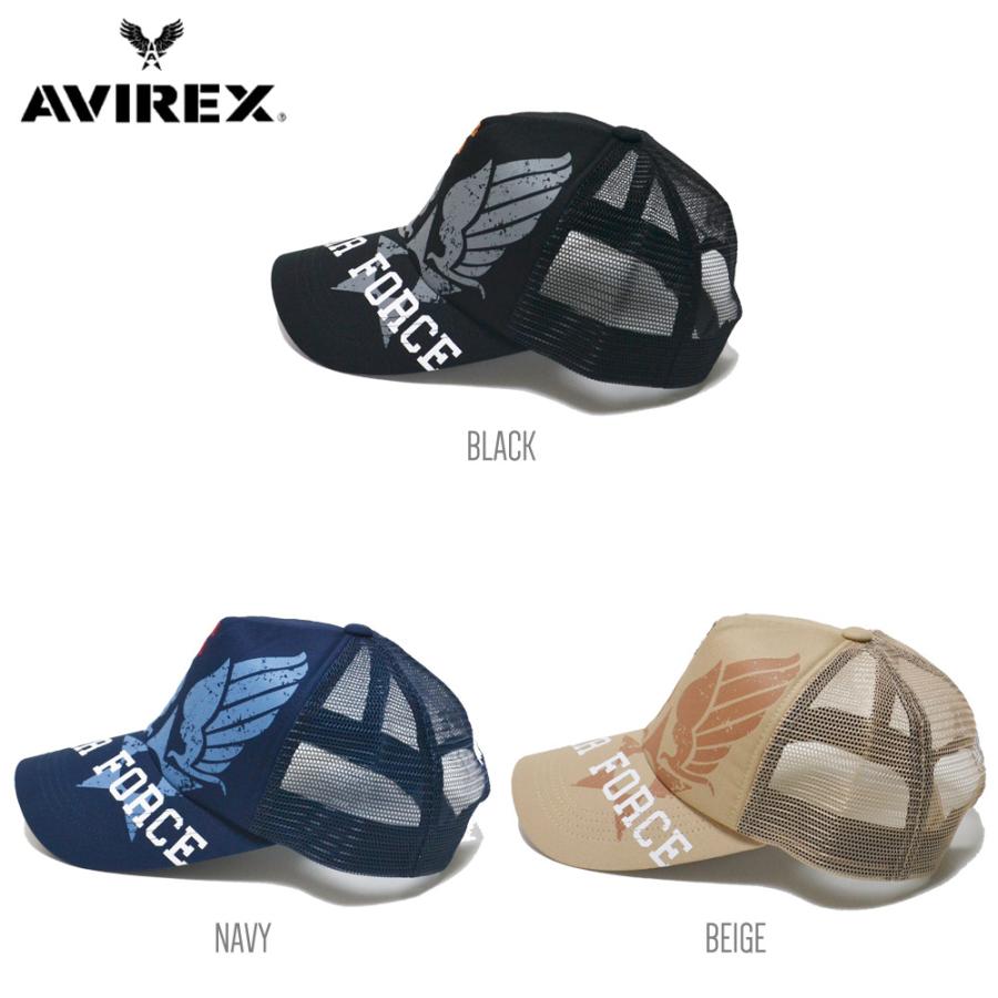 帽子 メッシュキャップ キャップ アビレックス AVIREX CAP ビッグウイング バックベルト  メンズ UVカット 紫外線対策 アメリカン　81412900 | AVIREX | 03