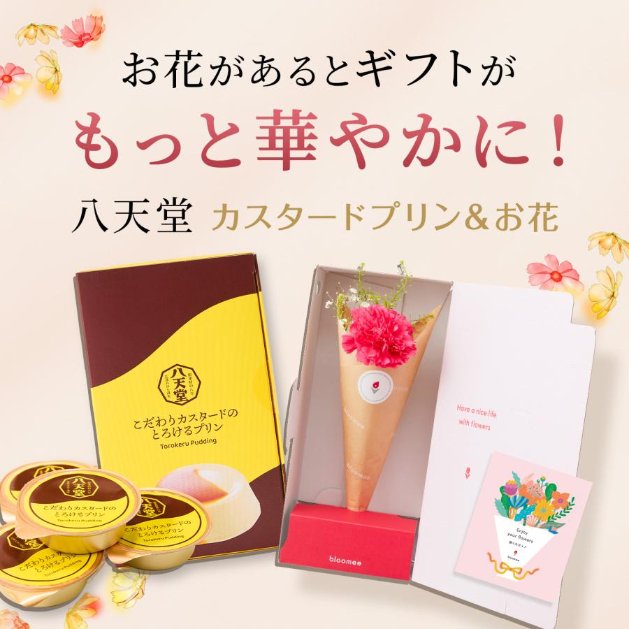 八天堂 カスタードプリン 高級 お花付き お菓子 ギフト 誕生日プレゼント 女性 40代 50代 60代 プチギフト 洋菓子 :  花つきギフト専門店ブルーミー(bloomee) - 通販 - Yahoo!ショッピング