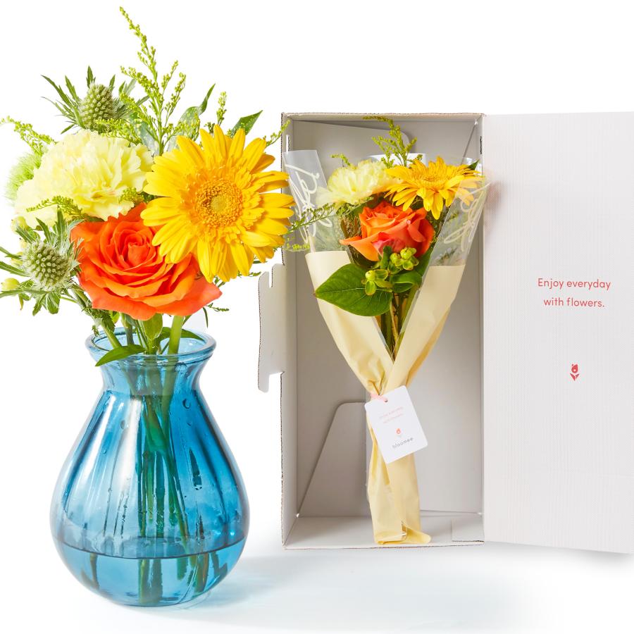 bloomee（ブルーミー） 花瓶とお花のセット ギフト 誕生日 花束 花