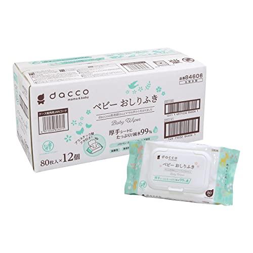 おしりふきフタ付（dacco）厚手タイプ　80枚入×12個　全960枚 楽天市場】おしりふき daccoの通販