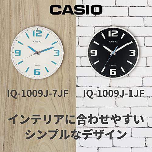 CASIO(カシオ) 掛け時計 電波時計 黒 アナログ 夜間秒針停止 機能付き