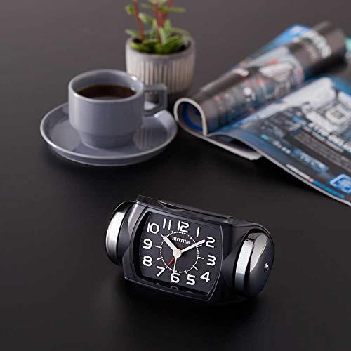 リズム 目覚まし時計 大音量 ベル音 アラーム バックライト付き 連続秒針 8RA647SR02 |  | 01