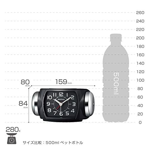 リズム 目覚まし時計 大音量 ベル音 アラーム バックライト付き 連続秒針 8RA647SR02 |  | 06