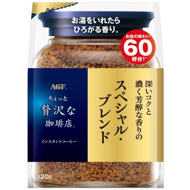 AGF ちょっと贅沢な珈琲店 スペシャル・ブレンド袋 120g インスタントコーヒー 詰め替え エコパック（Yahoo!・Bloom Gate）