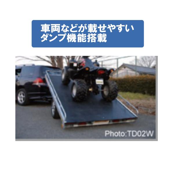 店頭引渡》TD03Z軽マルチトレーラー標準仕様のLED灯火モデル♪キャンプ