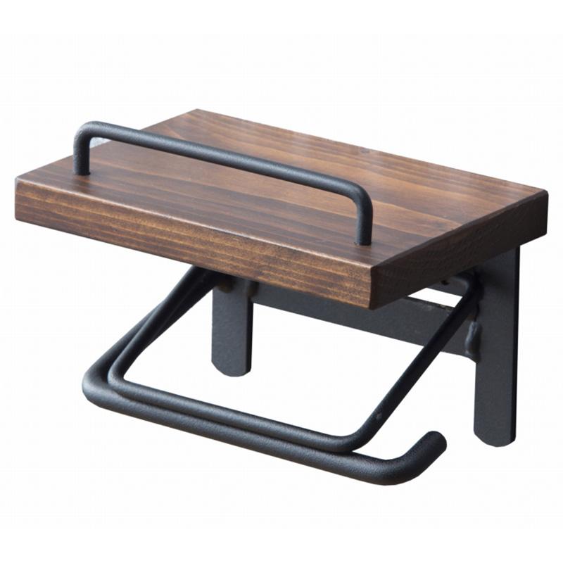 トイレットペーパーホルダー（シングルタイプ）天然木　SIN-10 |  | 01