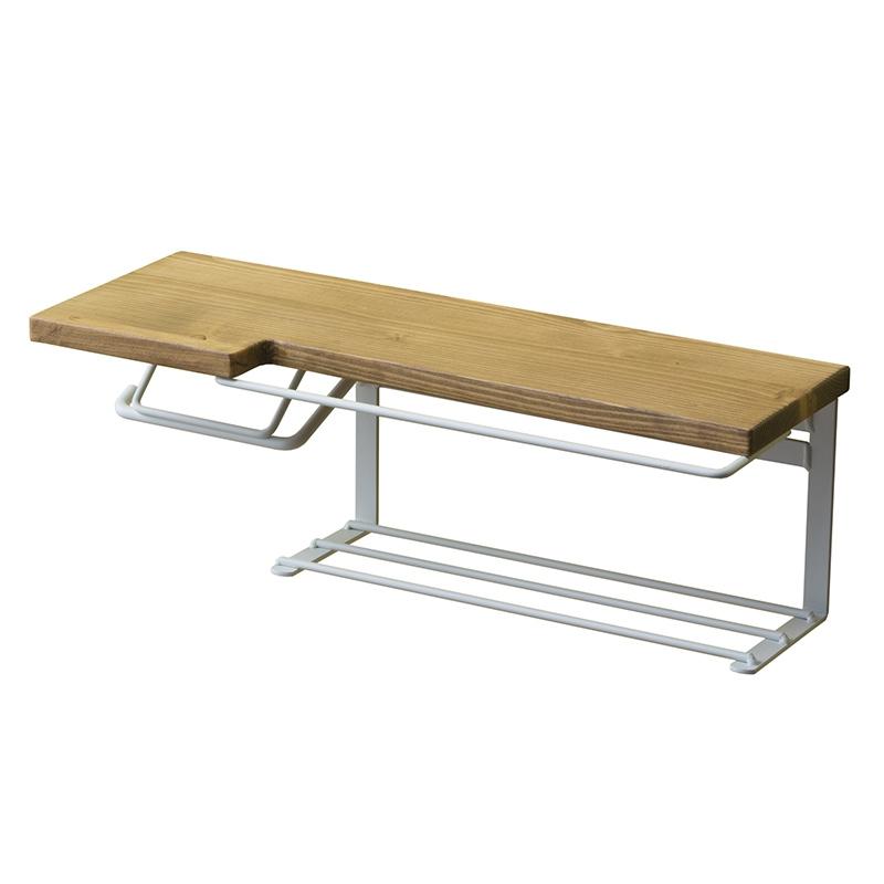 トイレットペーパーホルダー（ストックタイプ）天然木　SIN-30 |  | 02