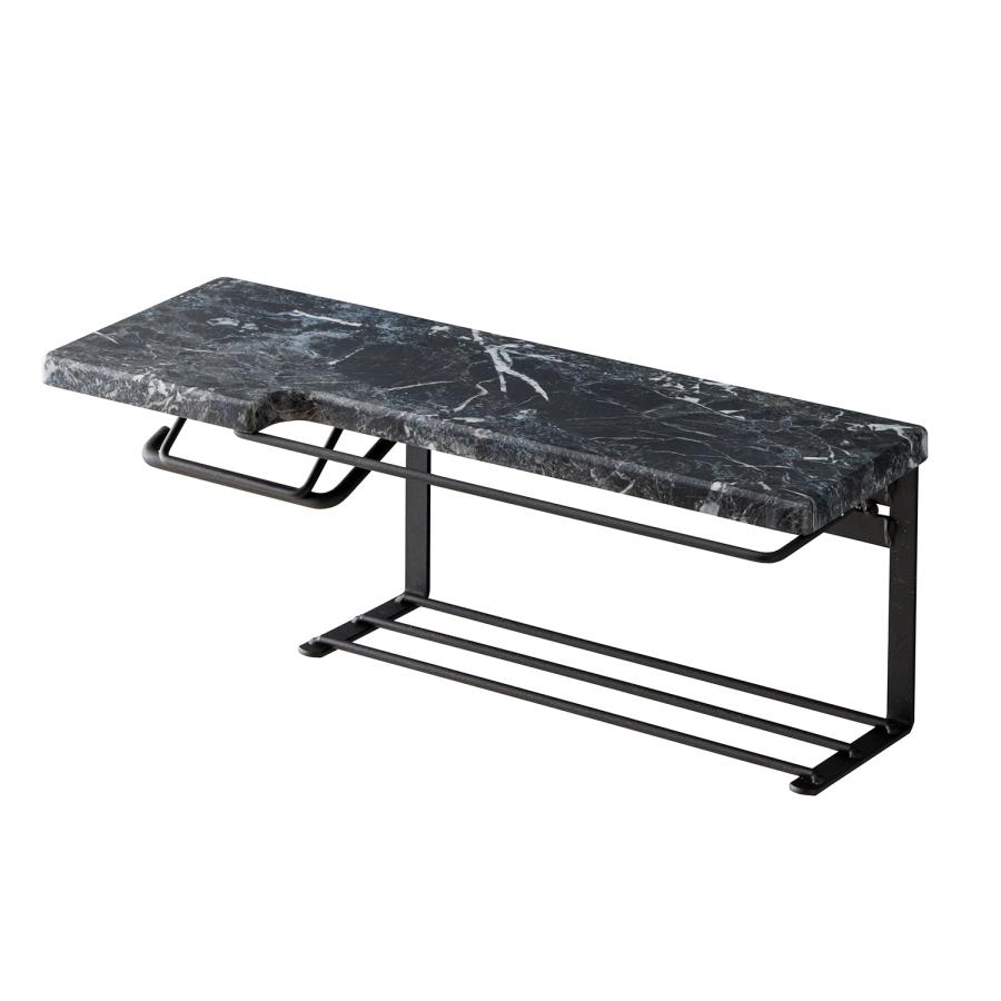 トイレットペーパーホルダー（ストックタイプ）ブラック大理石柄　SIN-35SBK |  | 05