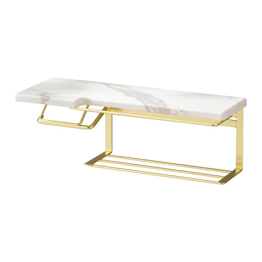 トイレットペーパーホルダー（ストックタイプ）大理石柄(ゴールドメッキ)　SIN-36GLD |  | 11