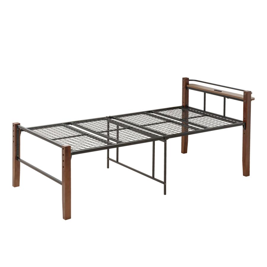 高さが変えられる木製脚のコンセント付きパイプベッド TK-111 |  | 11