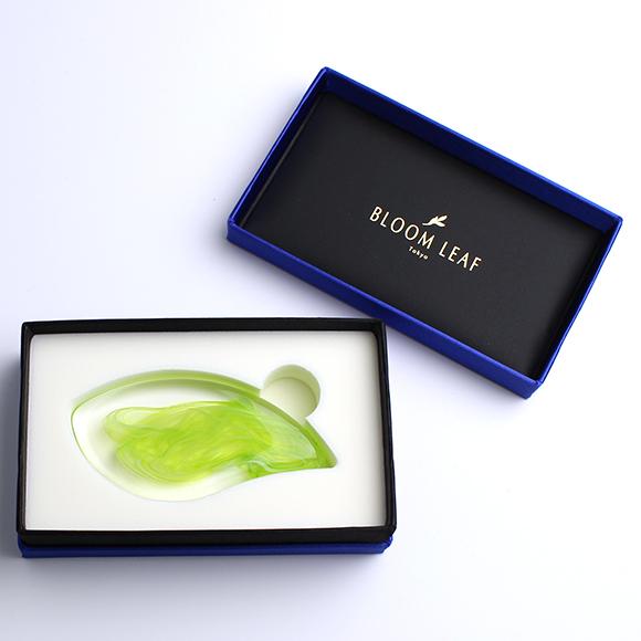 かっさ フェイスケア ボディーケア マッサージ ガラス 誕生日 プレゼント カッサ 「Leaf」−エルブ−　江戸硝子 かっさプレート |  | 02