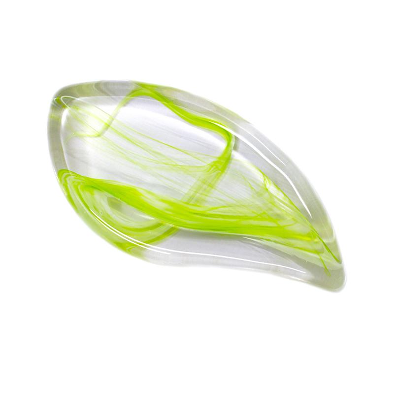 かっさ フェイスケア ボディーケア マッサージ ガラス 誕生日 プレゼント カッサ 「Leaf」　江戸硝子 かっさプレート |  | 03