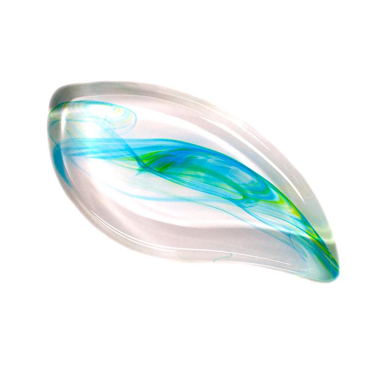 かっさ フェイスケア ボディーケア マッサージ ガラス 誕生日 プレゼント カッサ 「Leaf」　江戸硝子 かっさプレート |  | 05