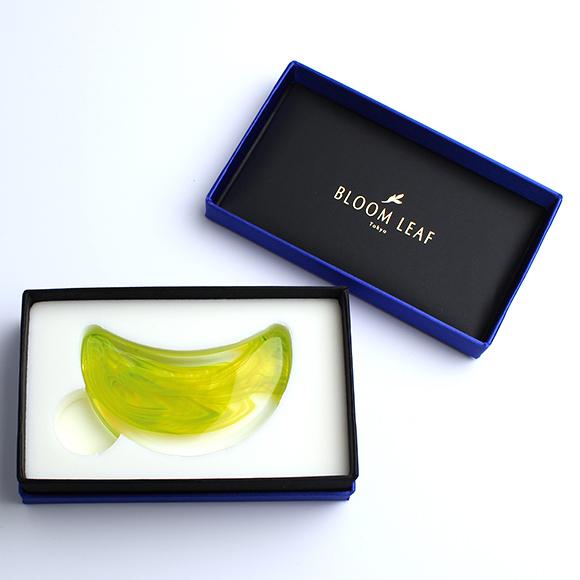 かっさ フェイスケア ボディーケア マッサージ ガラス 誕生日 プレゼント カッサ 「Moon」−シャルトルーズ・グリ−　江戸硝子かっさ プレート |  | 02