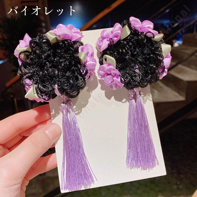 髪飾り ピンク レッド バイオレット シンプル 子供用 チャイナドレス チャイナヘア お団子へア Zwg 0046 Bloommy 通販 Yahoo ショッピング