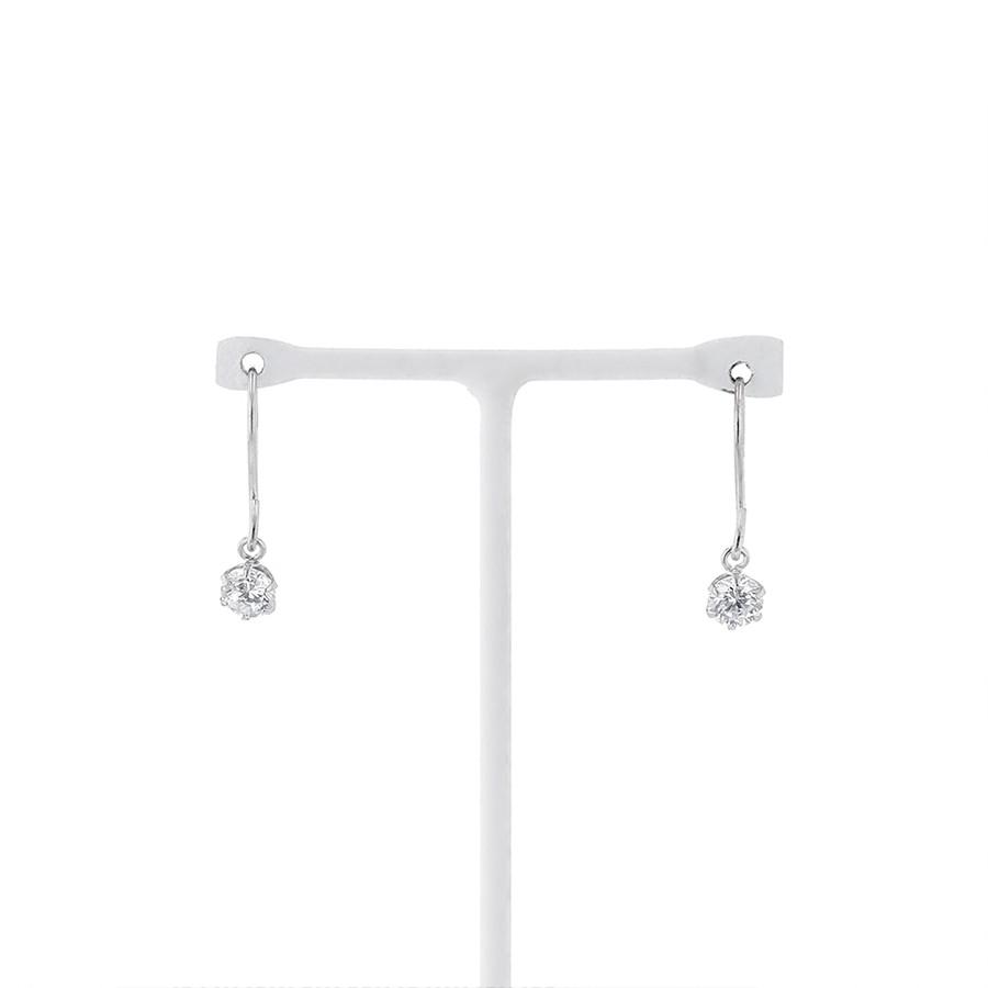 ピアス 18金 揺れる 安い レディース Cz ホワイトゴールド 18k K18 Estelle エステール クリスマス プレゼント 彼女 嫁 ご褒美 Bloom Online Store 通販 Paypayモール