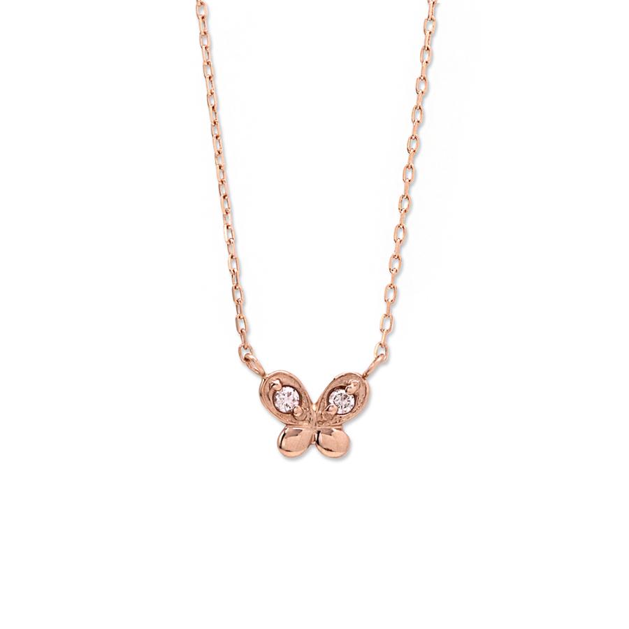 ネックレス レディース ダイヤモンド K10 ピンクゴールド 10k 10金 蝶 Estelle エステール プレゼント ギフト ご褒美 Bloom Online Store 通販 Paypayモール