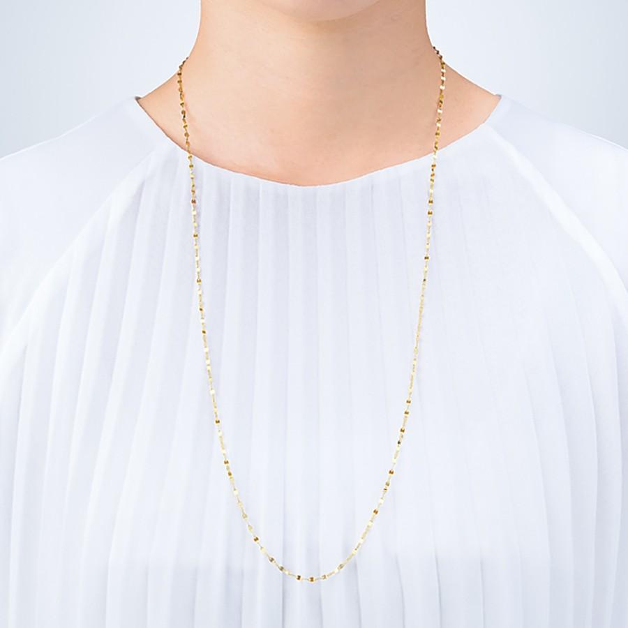 ネックレス レディース K10 イエローゴールド シンプル 10金 ロングネックレス ブルーム プレゼント ギフト ご褒美 Bloom Online Store 通販 Paypayモール