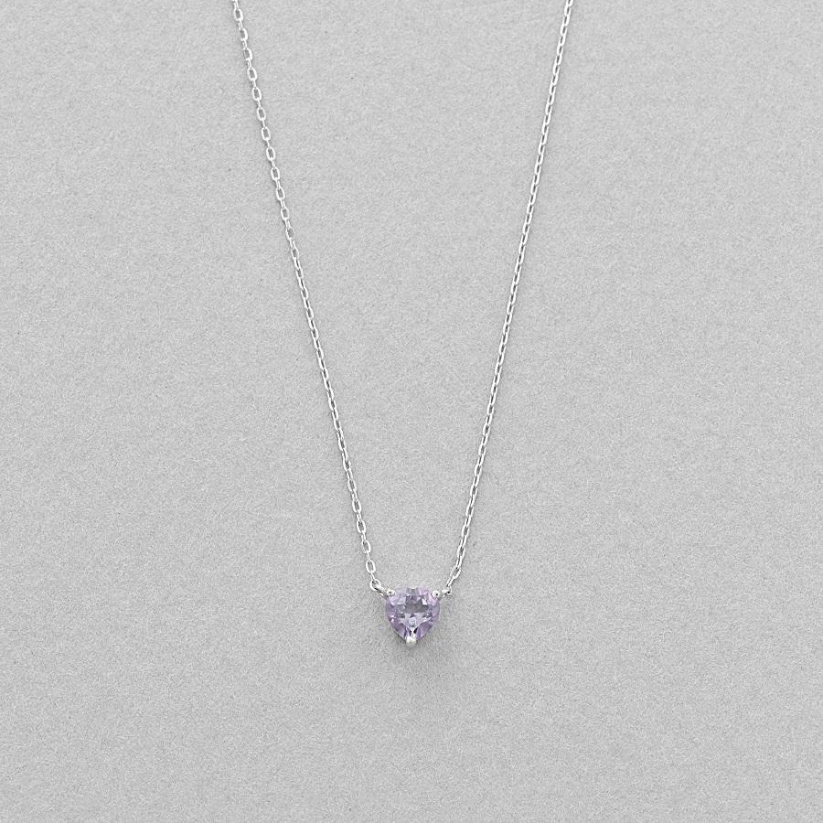 ネックレス レディース 10金 アメジスト ネックレス ホワイトゴールド K10 10k Bloom 通販 ブルーム ご褒美 Online