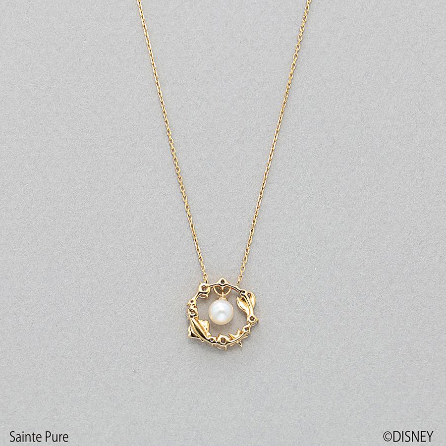 スーパーセール期間限定 Bloom ブルーム ディズニー 6月誕生石 シルバー ネックレス あこや真珠 ネックレス