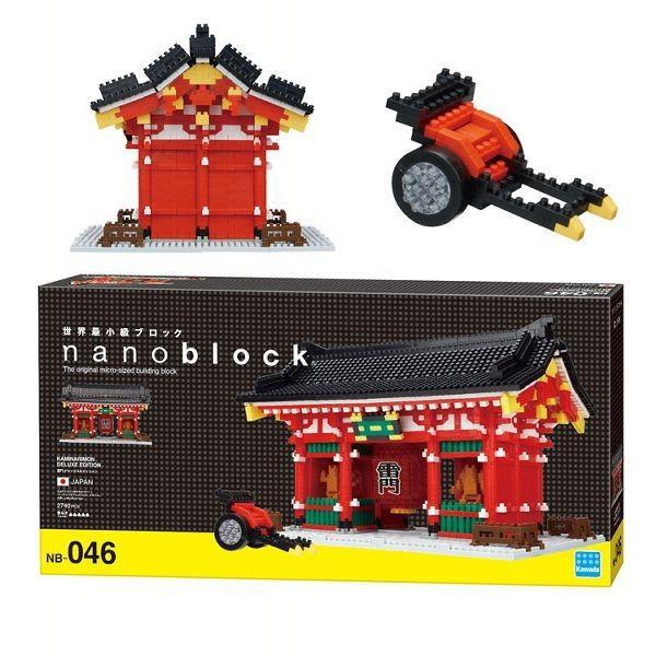 nanoblock カワダ Kawada ナノブロック 雷門 デラックス