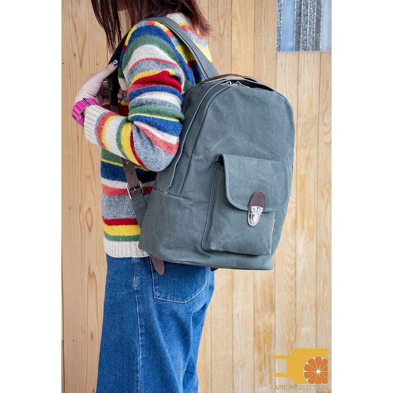 メカニカル 日乃本帆布 リュック 帆布 デイパック No.501 (モス
