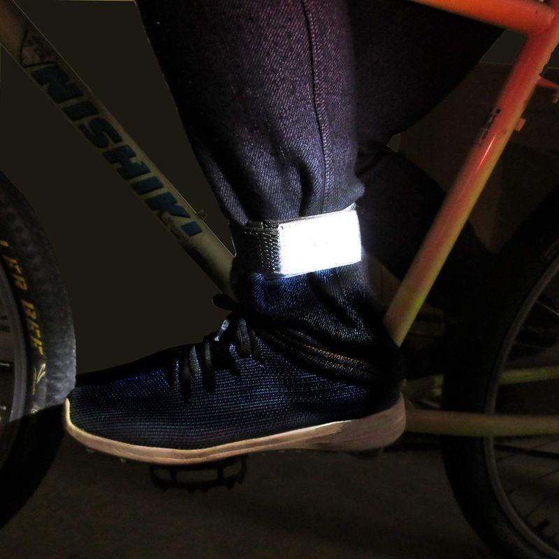 本物保証】 キャットアイ(CAT EYE) ズボンバンド 自転車 高輝度反射テープ付き ブラック 反射テープ、リフレクター 