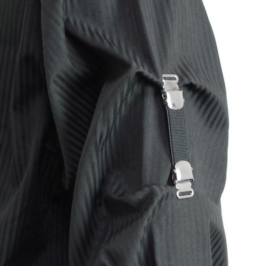 アームバンド 吊りバンド式 ゴム製  礼装　白 黒 ヘリンボン ストライプ　ワンタッチ |  | 04