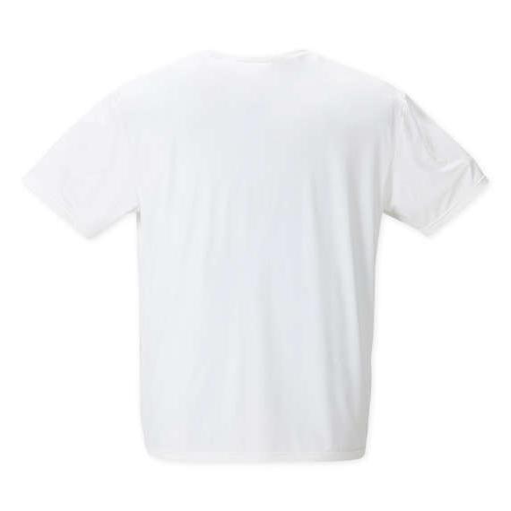 大きいサイズ ホワイト 乳首 透け防止 接触冷感 半袖 Tシャツ 3L 4L 5L