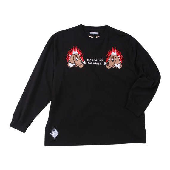 長袖Tシャツ メンズ Tシャツ ガルクエ ガルフィGALFY ブラック 黒