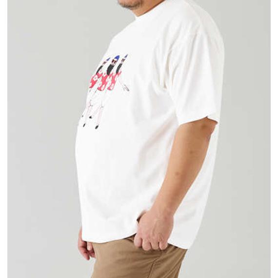 半袖tシャツ メンズ オジサン アロハ柄 愛嬌 モダン ユニーク