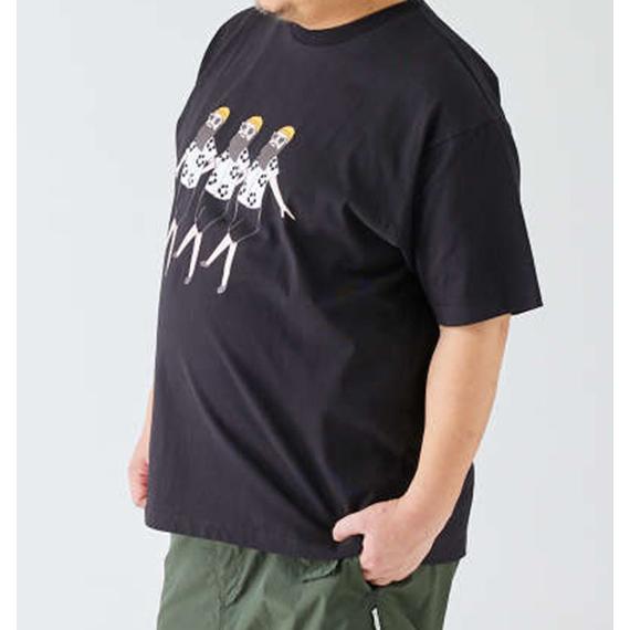 半袖tシャツ メンズ オジサン アロハ柄 愛嬌 モダン ユニーク デザイン