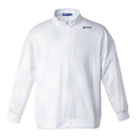SRIXON ゴルフウエア メンズ 長袖 ゴル フ シャツ ハイネック ホワイト