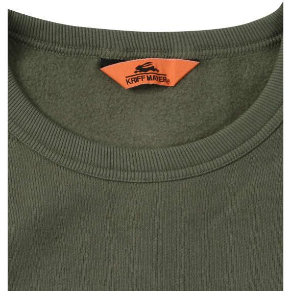 裏起毛 トレーナー サガラ ロゴ クルーネック スウェット KRIFF MAYER