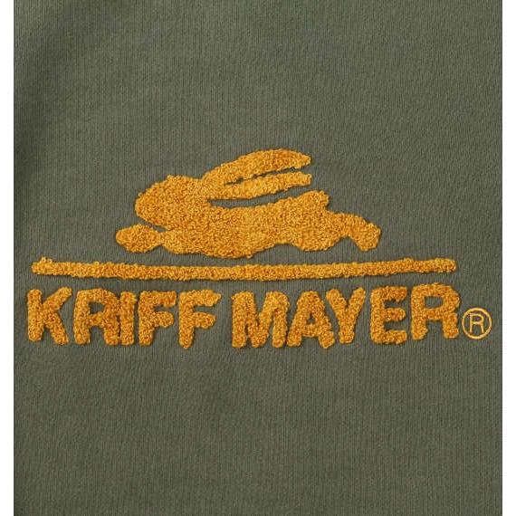 裏起毛 トレーナー サガラ ロゴ クルーネック スウェット KRIFF MAYER