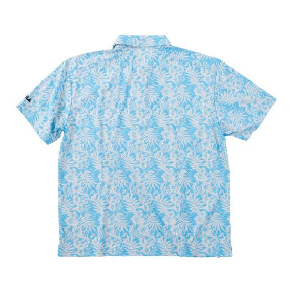 大きいサイズ FILA GOLF COOL AIR遮熱メッシュボタニカルプリント半袖シャツ 3L 4L 5L 6L ネイビー ラッピング可 送料無料 即日発送 FILA（フィラ） メンズ 半袖シャツ ゴルフ ウエア 大きいサイズ COOL