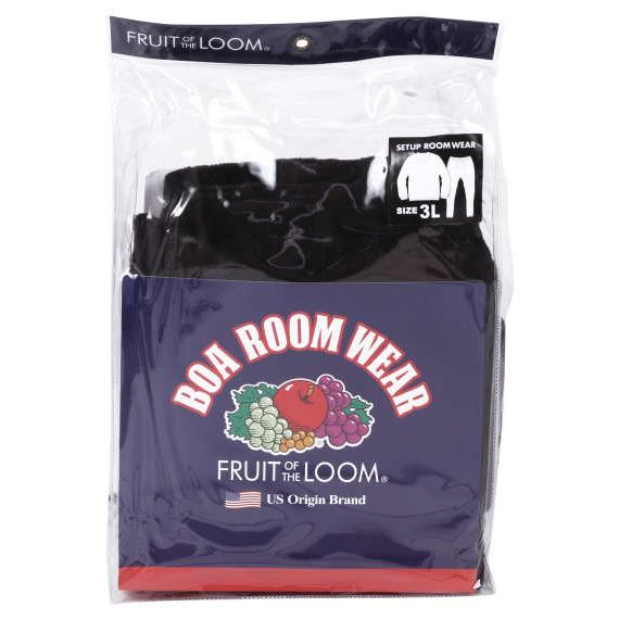 大きいサイズ FRUIT OF THE LOOM ボアフリースルームウェア3L 4L 5L 6L 8L MC933302-07473 ラッピング可 送料無料 即日発送 FRUIT OF THE LOOM（フルーツオブザルーム） ボアフリースルームウェア