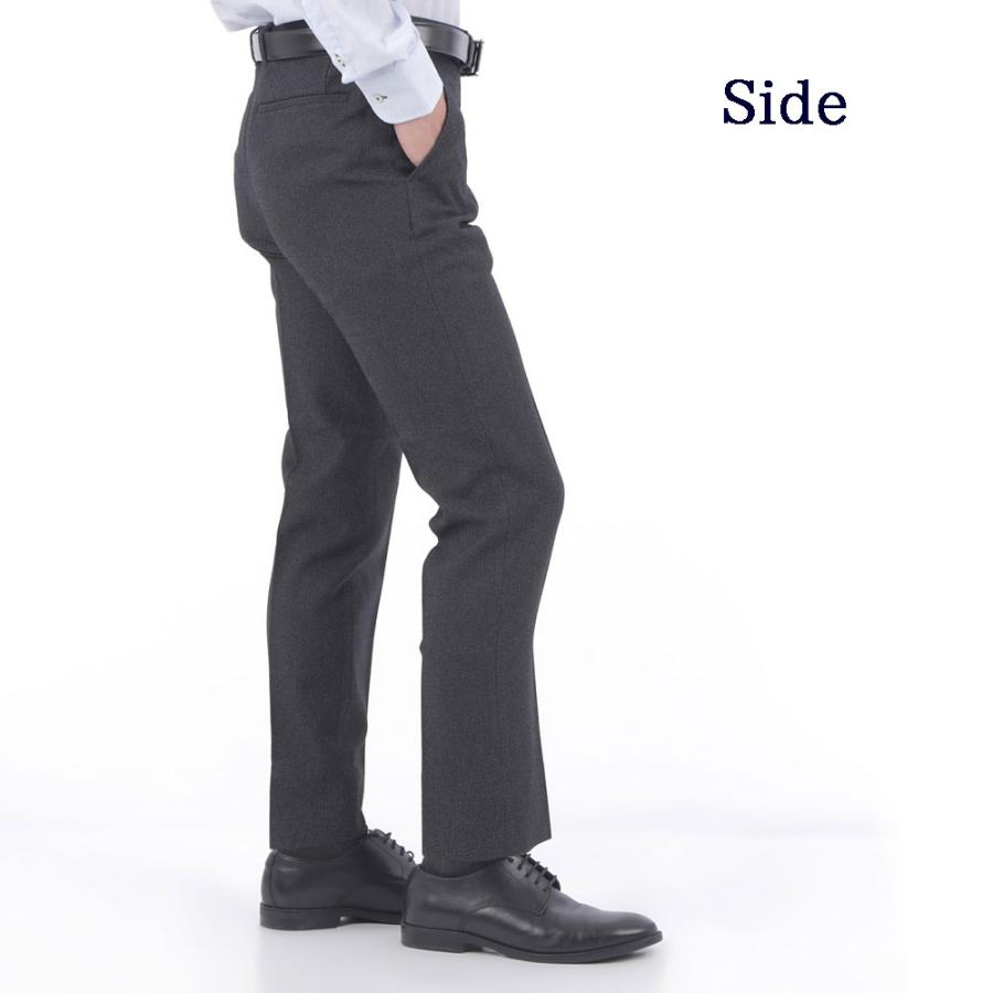 裾上済 スラックス メンズ ストレッチ  伸びる ビジネスパンツ カジュアルパンツ ゴルフ プリーツ加工 洗える | ブルーム（ファッション） | 02